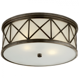 Traditional Drum Shade Flush Mount from the Montpelier Collection