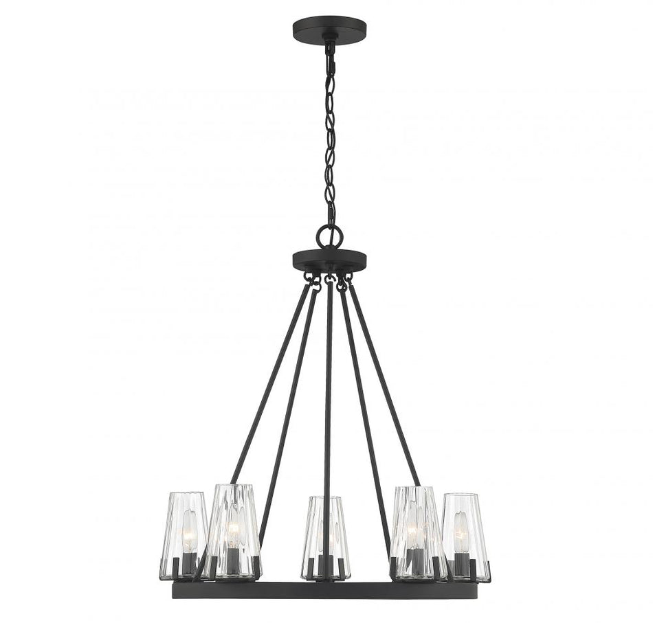 Dimond 5-Light Linear Chandelier in Matte