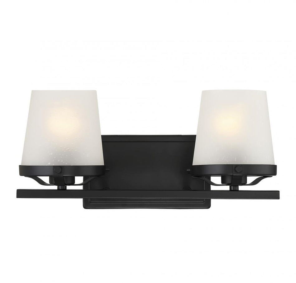 Klein 2-Light Bathroom Vanity Light in Matte