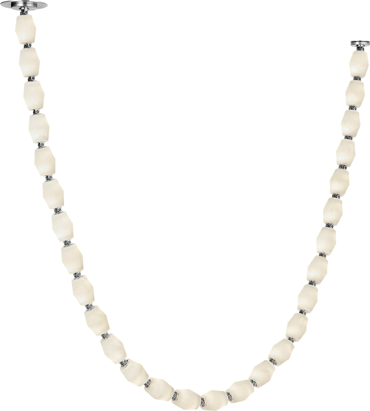 Collier Alabaster 84 Chandelier in Polished Nickel 3000K Remote 277V