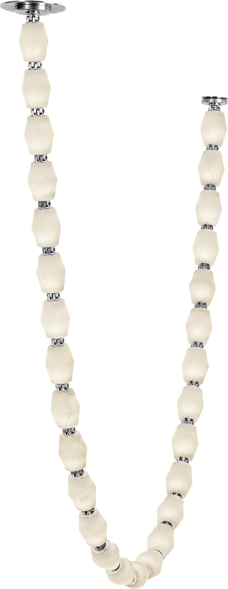 Collier Alabaster 84 Chandelier in Polished Nickel 3000K Remote 277V