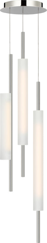 Windchime 12" 3 Light Chandelier