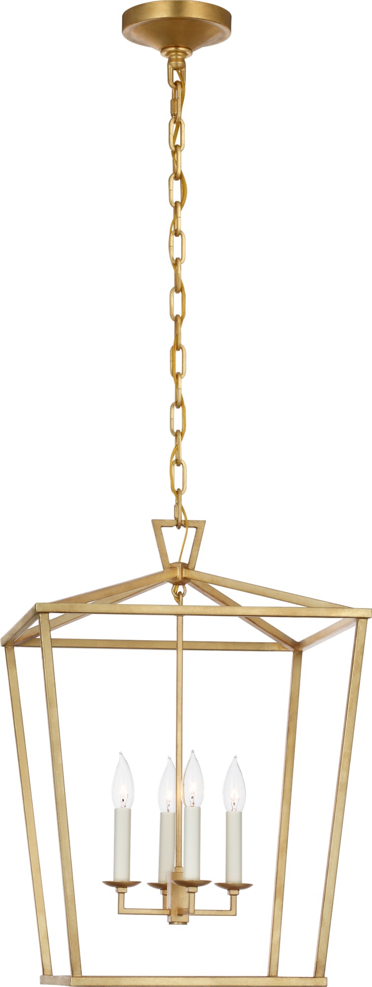 Darlana Medium Lantern in Gild