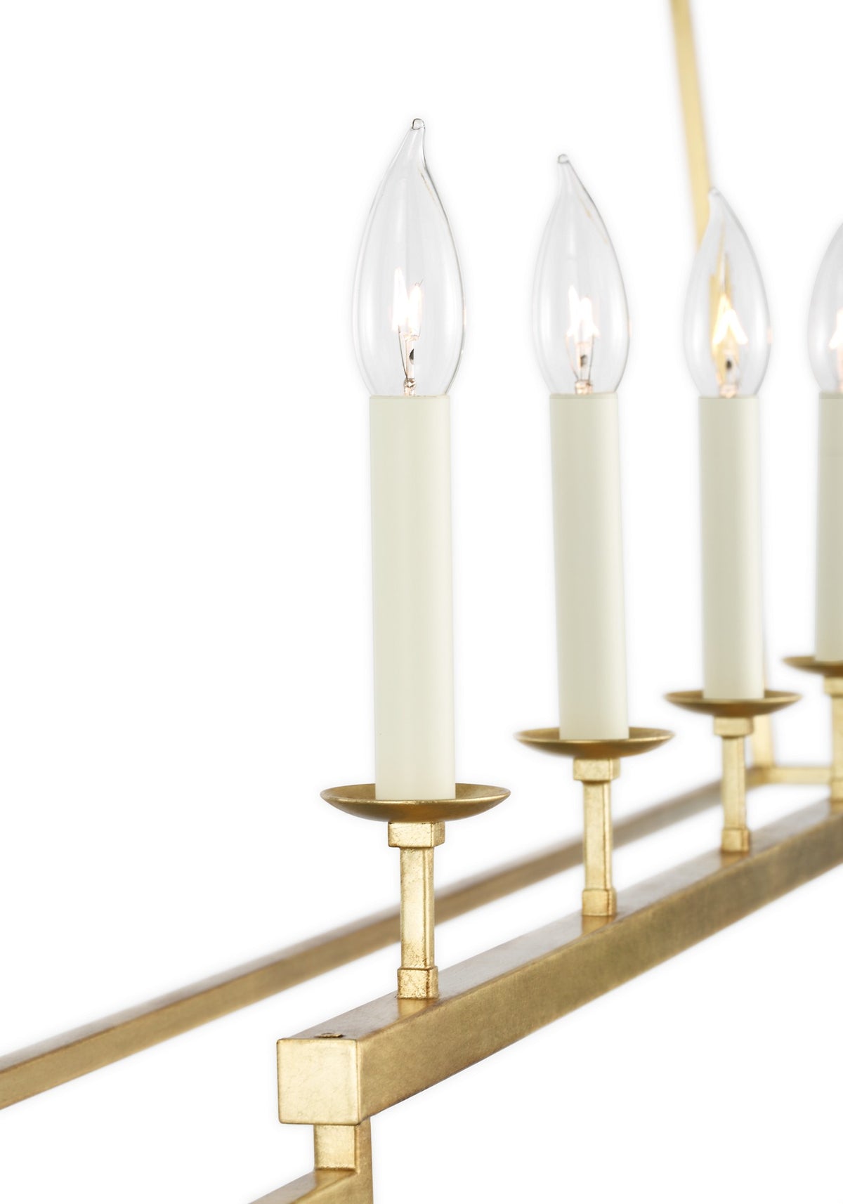 Darlana Large Linear Lantern in Gild