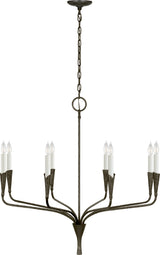 Casual 8 Light Chandelier from the Aiden Collection