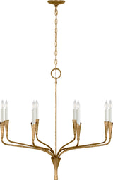 Casual 8 Light Chandelier from the Aiden Collection