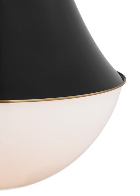 Precision 17" Flush Mount in Antique-Burnished Brass and Bronze with White Glass