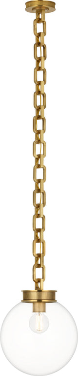 Bellamy 1 Light Statement Chain 12" Globe Chandelier