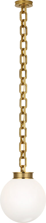 Bellamy 1 Light Statement Chain 12" Globe Chandelier