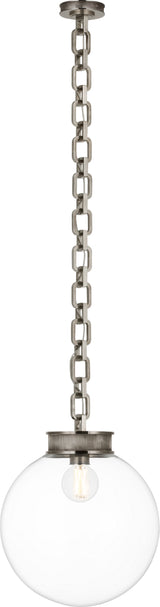 Bellamy 1 Light Statement Chain 16" Globe Chandelier