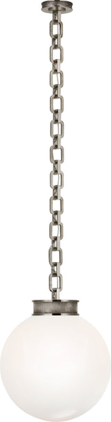 Bellamy 1 Light Statement Chain 16" Globe Chandelier