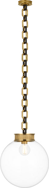 Bellamy 1 Light Statement Chain 16" Globe Chandelier