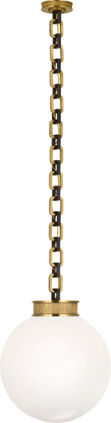 Bellamy 1 Light Statement Chain 16" Globe Chandelier