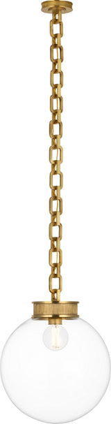 Bellamy 1 Light Statement Chain 16" Globe Chandelier
