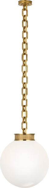 Bellamy 1 Light Statement Chain 16" Globe Chandelier