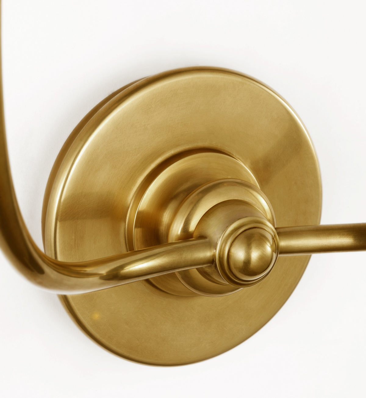 Piaf Double Sconce in Hand-Rubbed Antique Brass with Linen Shade