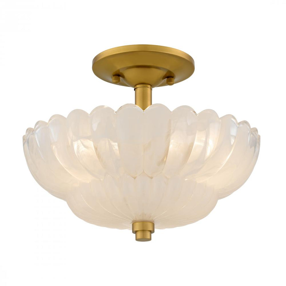 Traditional Bowl Semi-Flush Mount from the Whitecap Collection