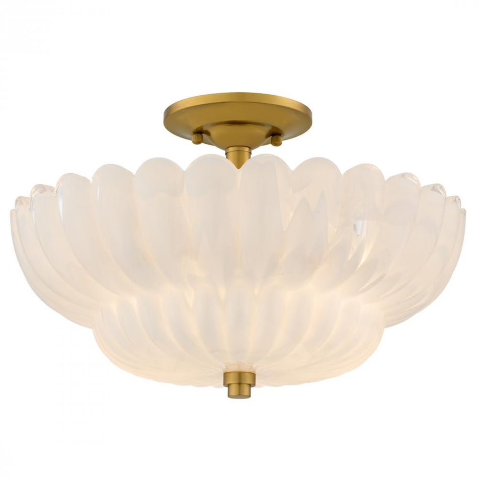 Traditional Bowl Semi-Flush Mount from the Whitecap Collection