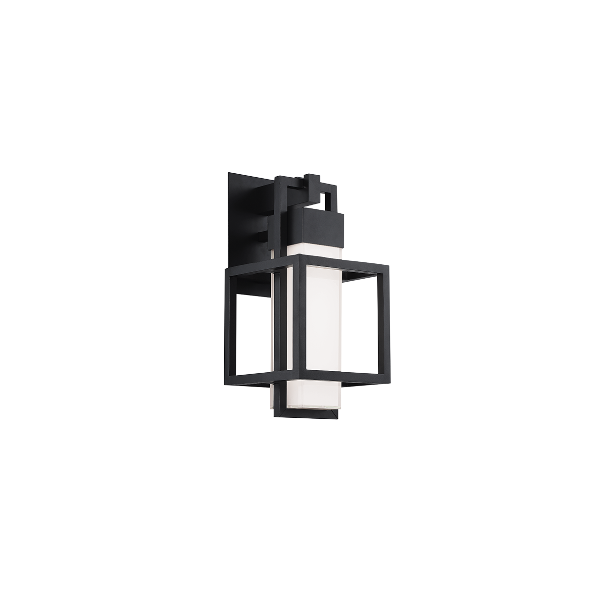 Modern Forms Logic Outdoor Wall Light WS-W48823-BK - Black finish (16in variant shown, same design/finish)