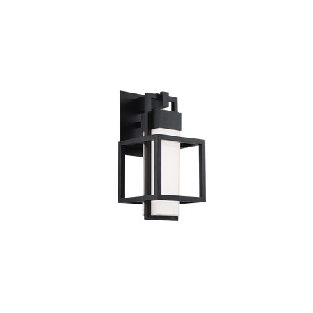 Modern Forms Logic Outdoor Wall Light WS-W48823-BK - Black finish (16in variant shown, same design/finish)