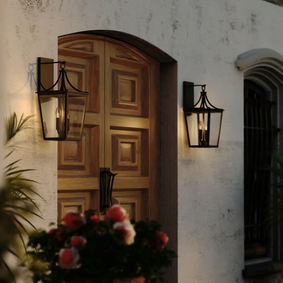 Cottage Grove 9" Outdoor Wall Light in Matte Black