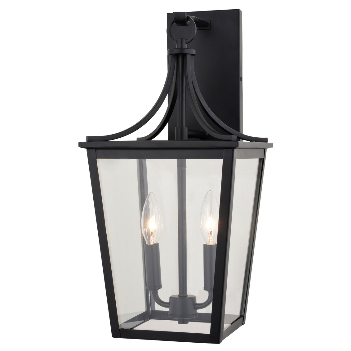 Cottage Grove 9" Outdoor Wall Light in Matte Black