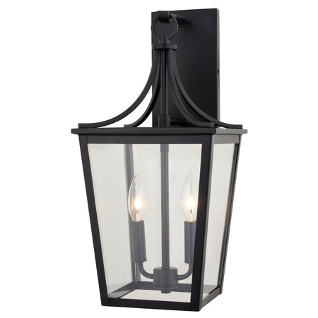 Cottage Grove 9" Outdoor Wall Light in Matte Black