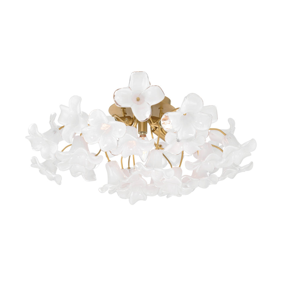 Transitional Semi-Flush Mount from the Bloome Collection