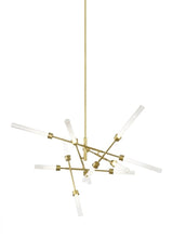 Contemporary 12 Light Chandelier from the Linger Collection