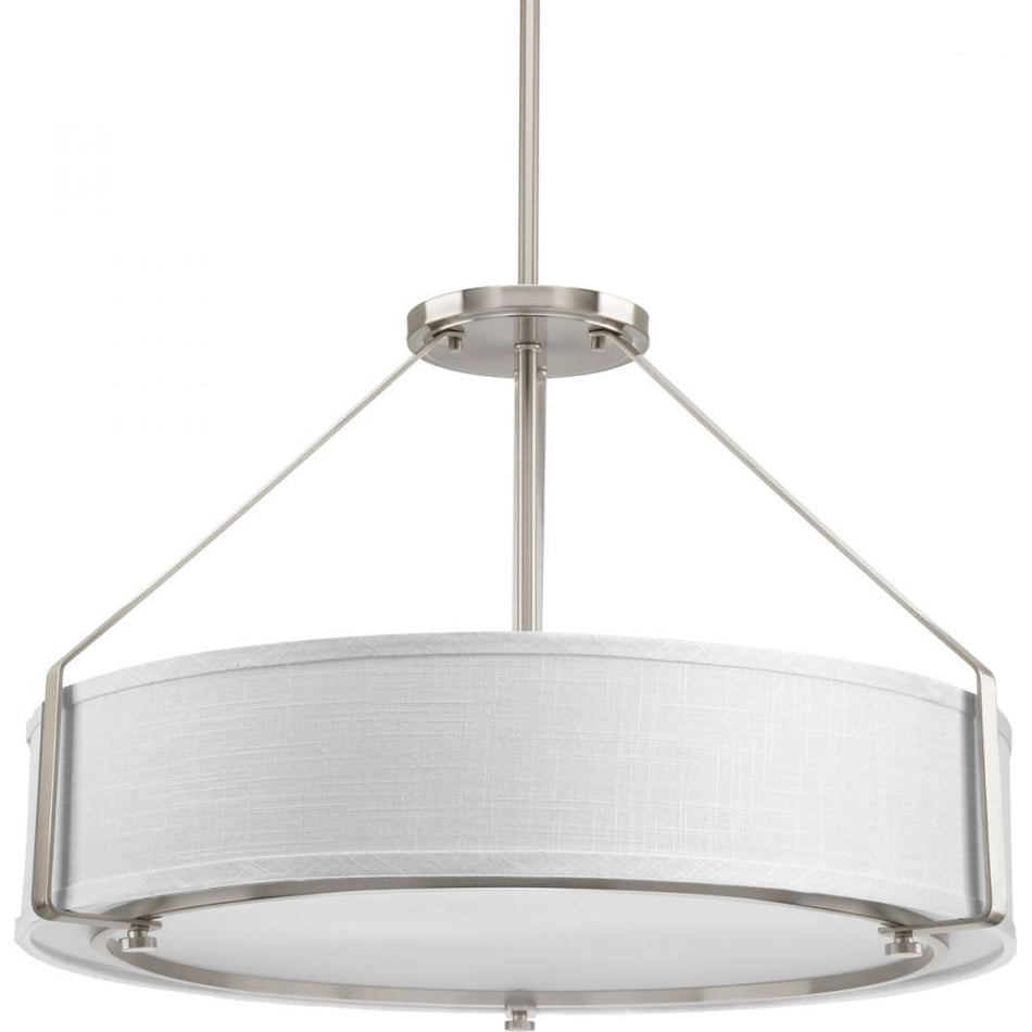 Contemporary Drum Shade Pendant from the Ratio Collection