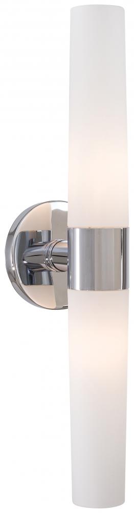 Transitional Vanity Light from the Saber Collection