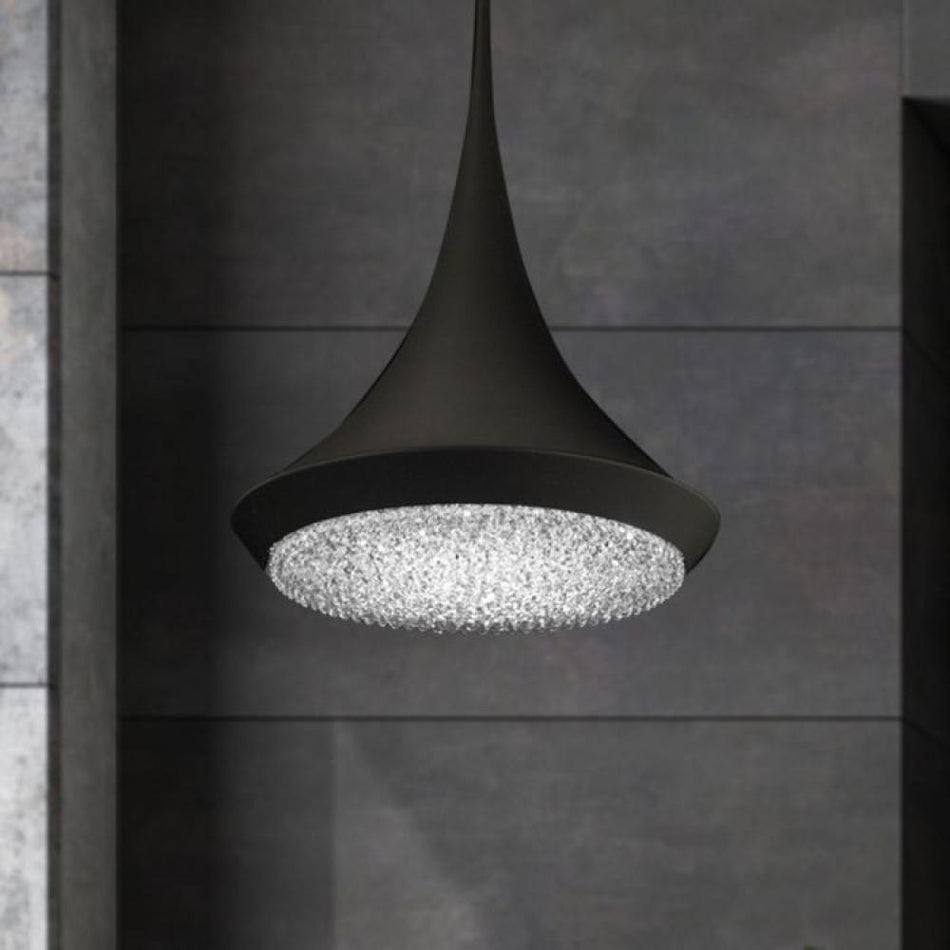 Verita 18in LED 3000K/3500K/4000K 120V-277V Pendant with Clear Optic Crystal