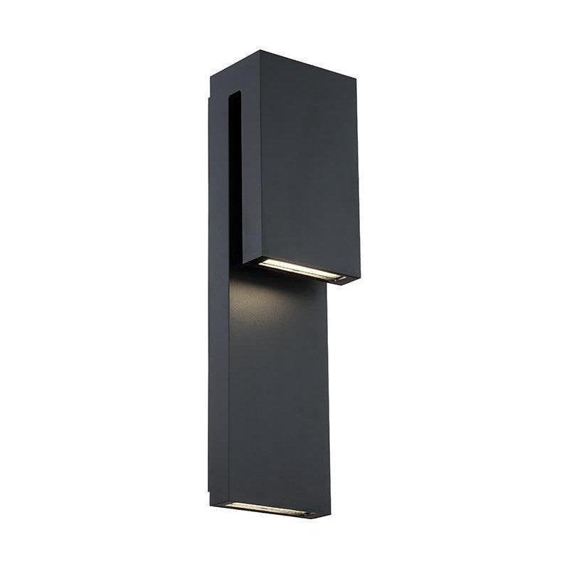 Modern Forms Double Down Outdoor Wall Light WS-W13718-BK - alternate view
