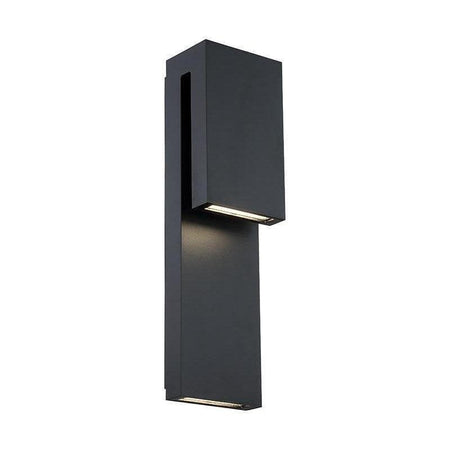 Modern Forms Double Down Outdoor Wall Light WS-W13718-BK - alternate view