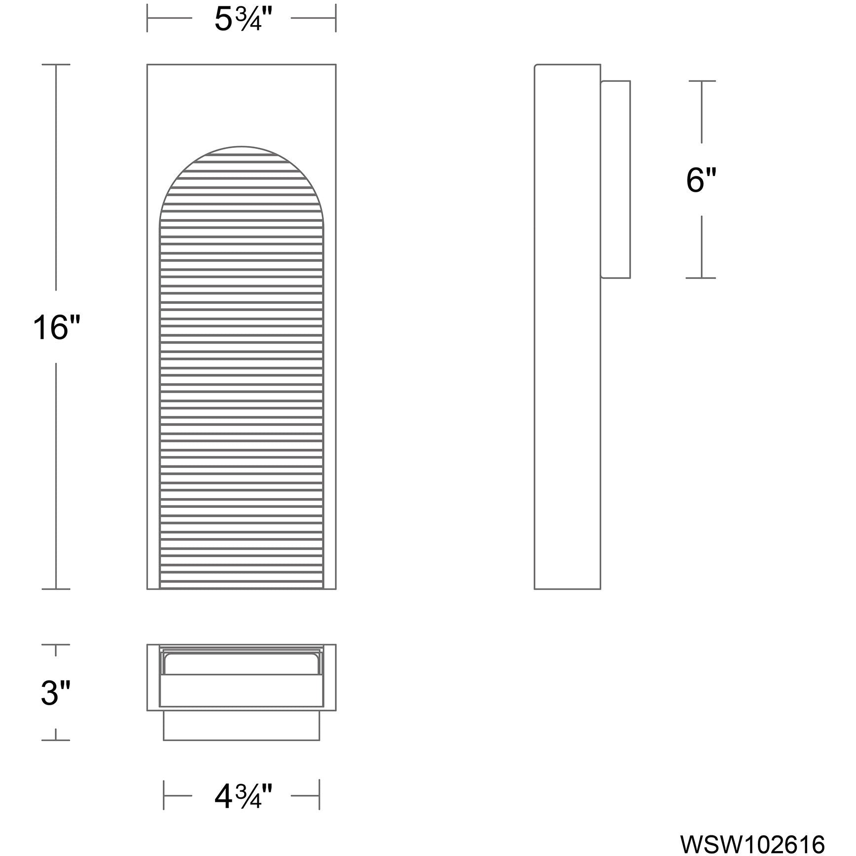 ORLENE 16IN OUTDOOR SCONCE 3000K